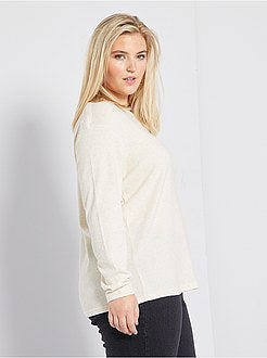 Camisola em malha 'peluche' - Kiabi