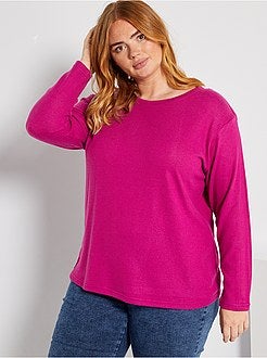 Camisola em malha 'peluche' - Kiabi