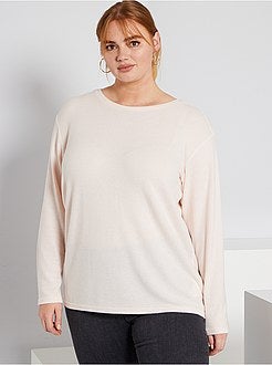 Camisola em malha 'peluche' - Kiabi