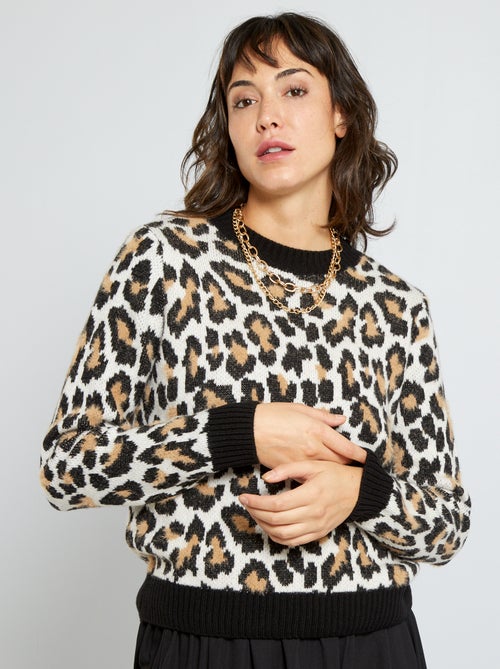 Camisola em malha peluda - Kiabi