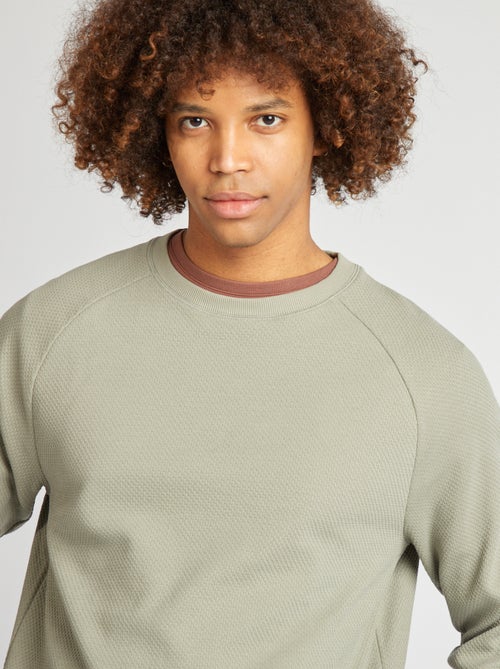 Camisola em malha piqué - Kiabi