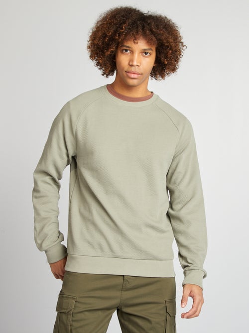 Camisola em malha piqué - Kiabi