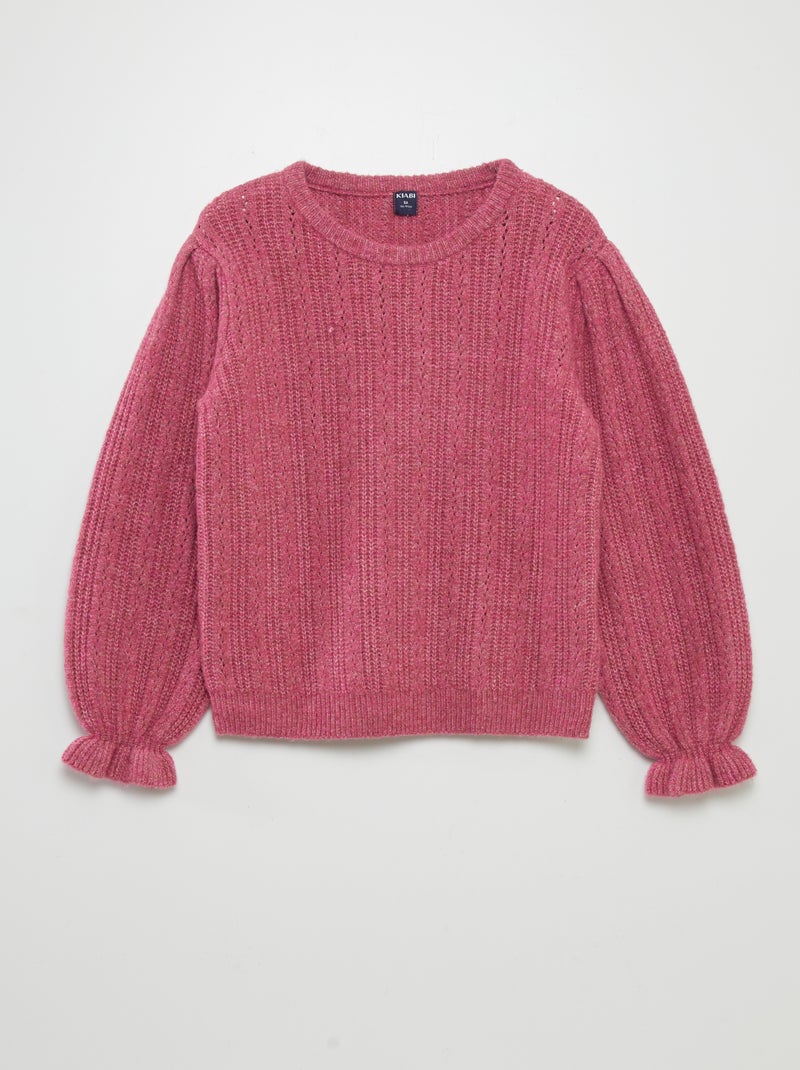 Camisola em malha pointelle VIOLETA - Kiabi
