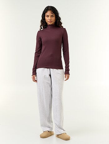 Camisola em malha pointelle