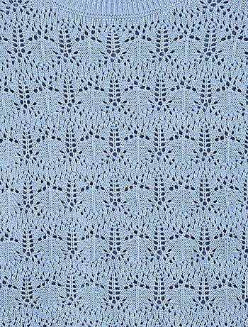 Camisola em malha rendada