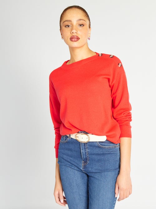 Camisola em malha suave 'JDY' - Kiabi