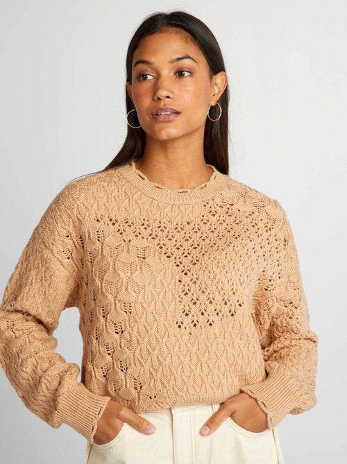 Camisola em malha tricô - Kiabi