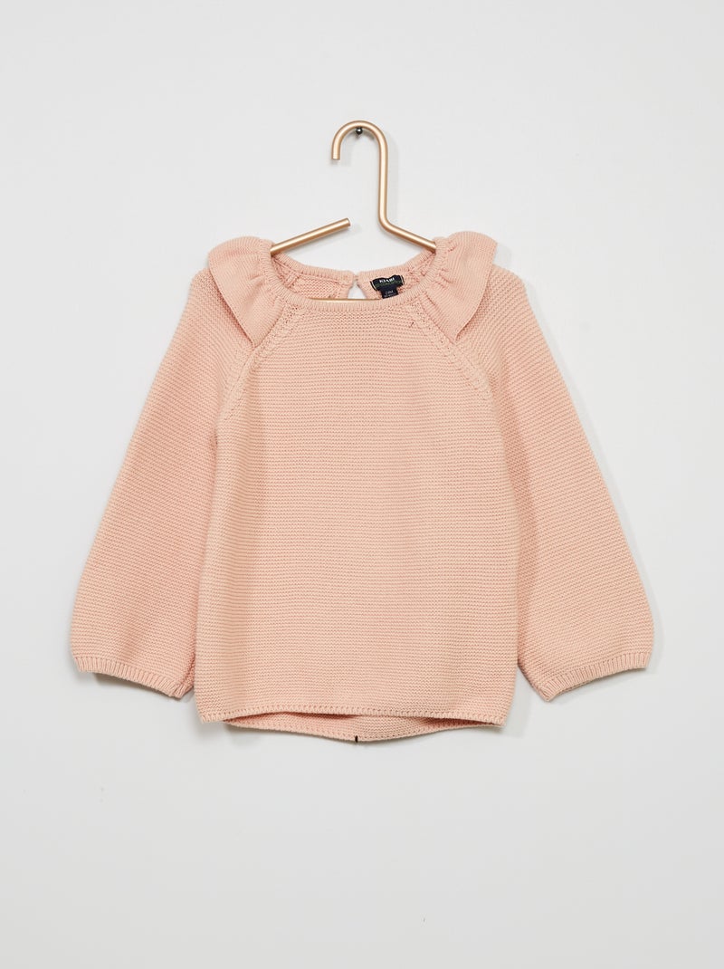 Camisola em malha tricô ROSA - Kiabi