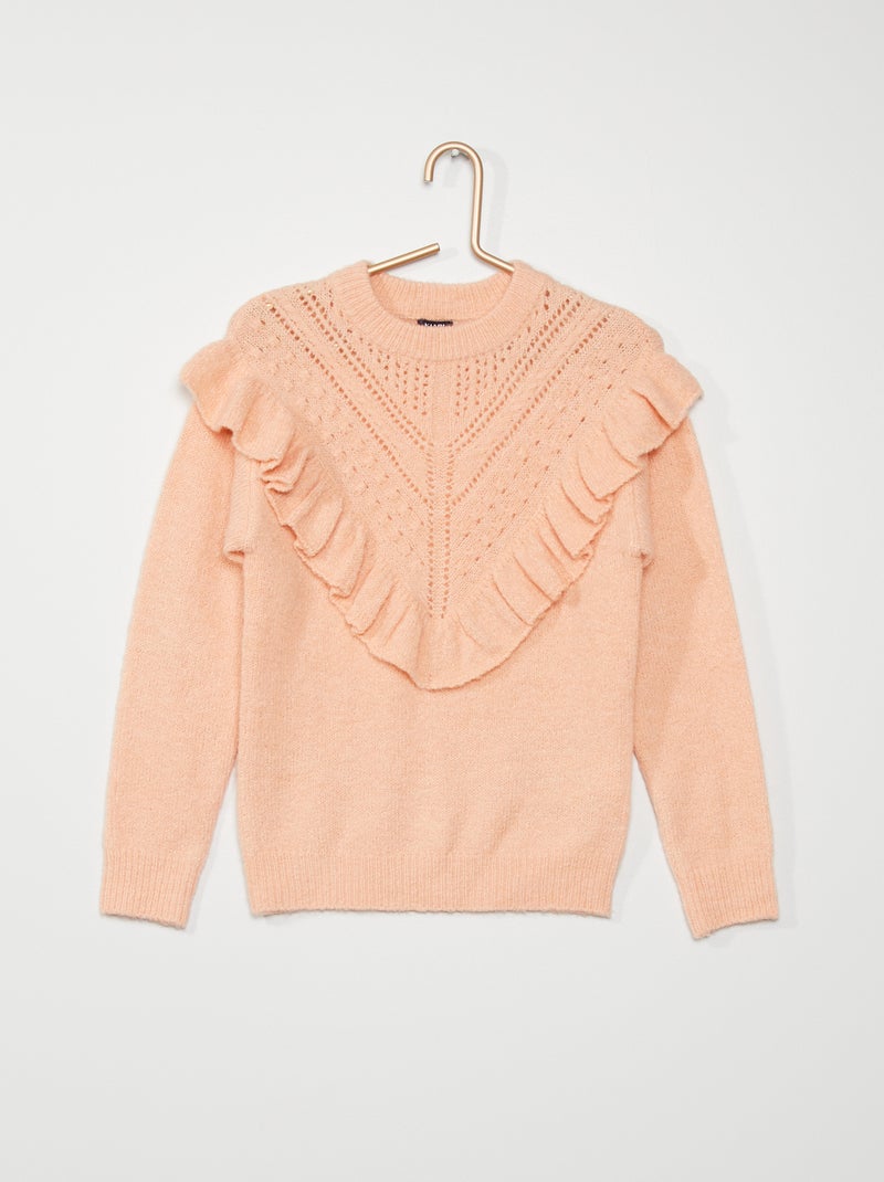 Camisola em malha tricô ROSA - Kiabi