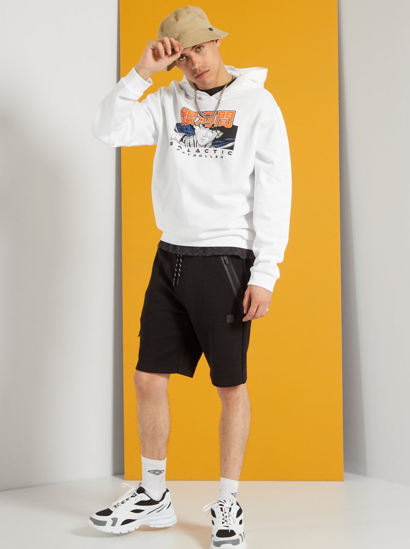 Camisola em moletão com estampado fantasia BRANCO - Kiabi