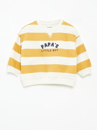 Camisola em moletão não cardado