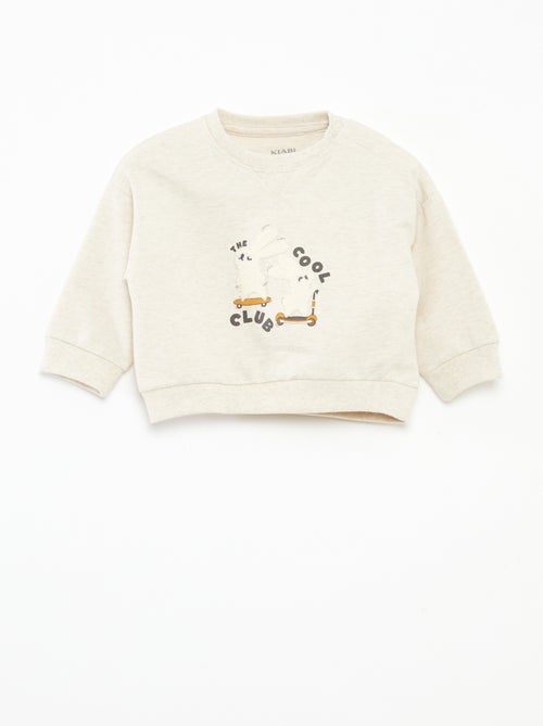 Camisola em moletão não cardado - Kiabi