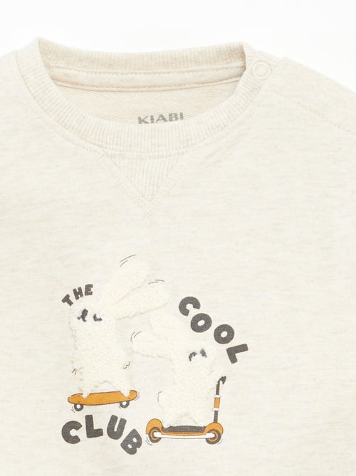 Camisola em moletão não cardado - Kiabi