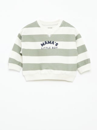 Camisola em moletão não cardado