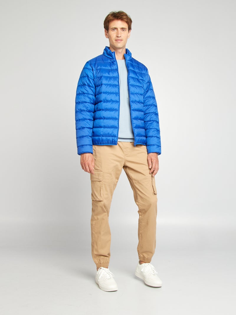 Camisola em ninho de abelha AZUL - Kiabi