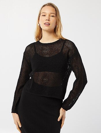 Camisola em rede