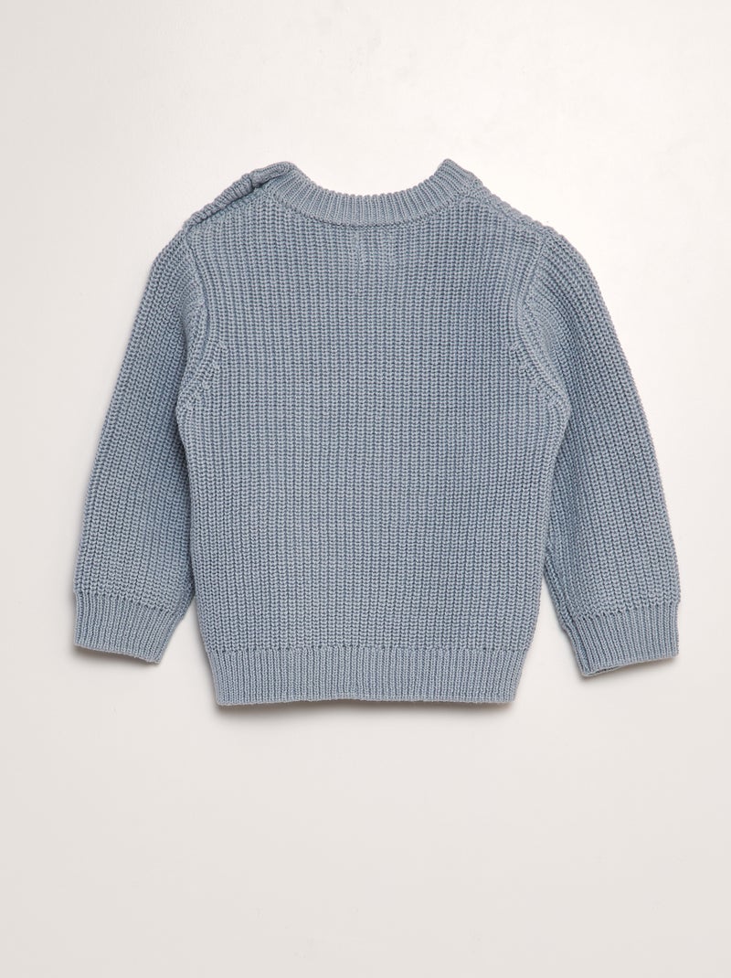 Camisola em tricô AZUL - Kiabi