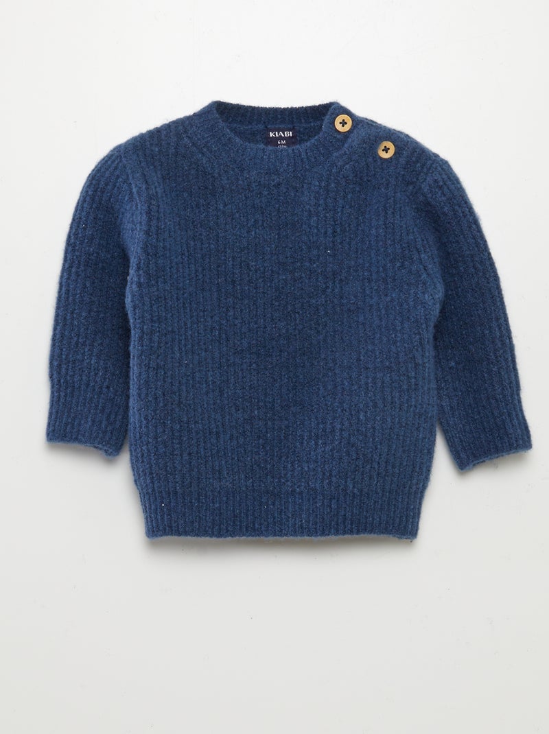 Camisola em tricô AZUL - Kiabi