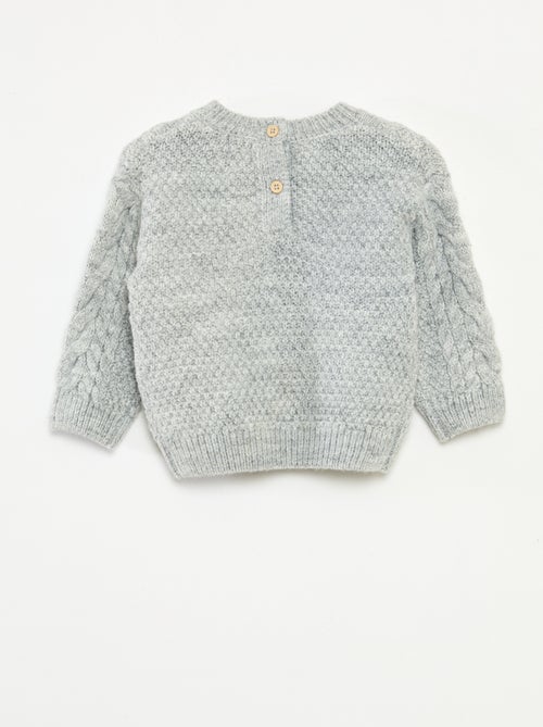 Camisola em tricô torcido - Kiabi