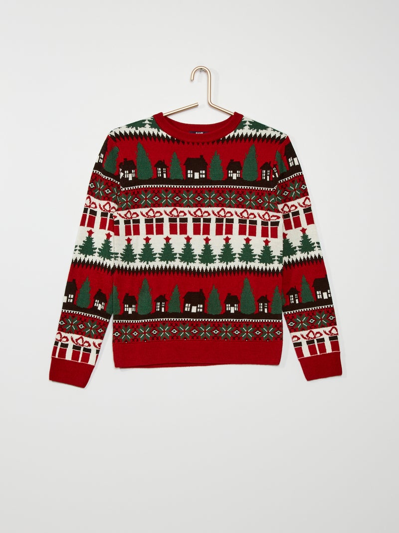 Camisola espírito 'Natal' Vermelho - Kiabi