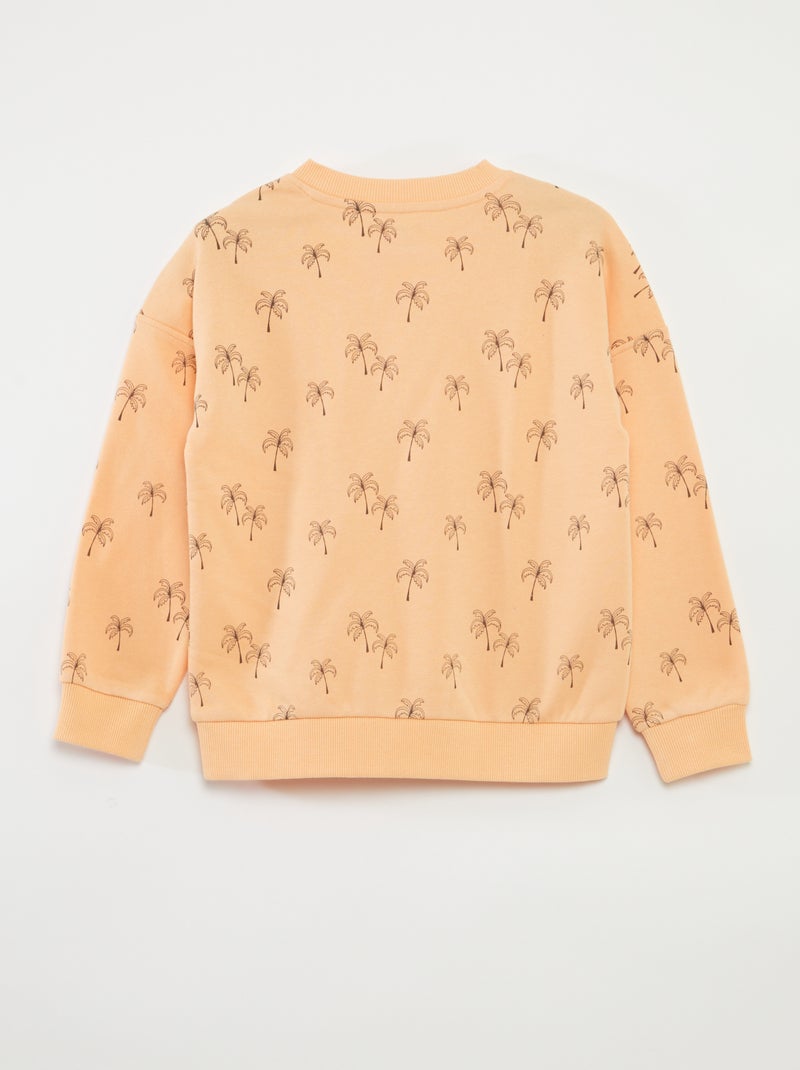 Camisola estampada - coleção fácil de vestir LARANJA - Kiabi