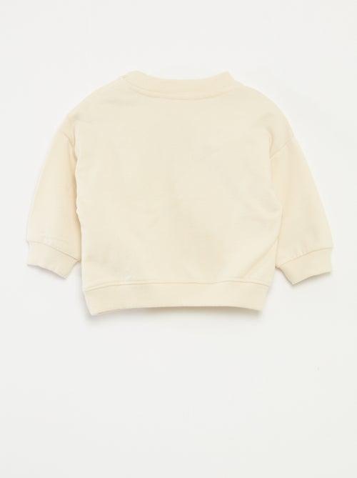 Camisola estampada animada 'Snoopy' em polar de algodão - Kiabi