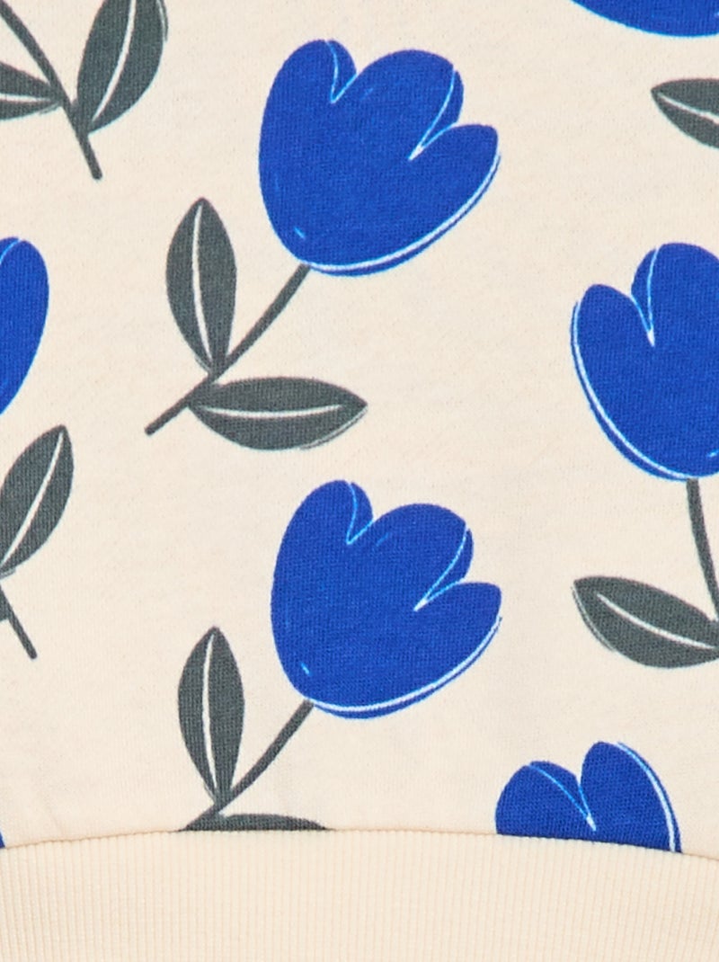 Camisola estampada Bege - Kiabi