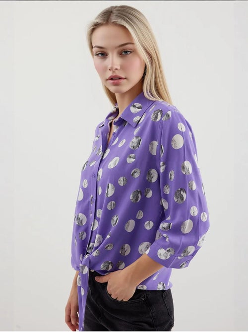 Camisola estampada com atilhos à frente bdart - Kiabi Camisola estampada com atilhos à frente bdart - Kiabi