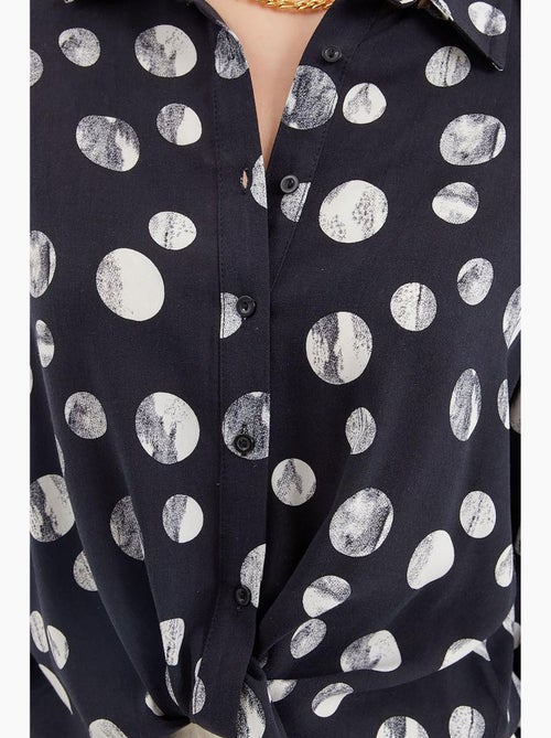 Camisola estampada com atilhos à frente bdart - Kiabi Camisola estampada com atilhos à frente bdart - Kiabi