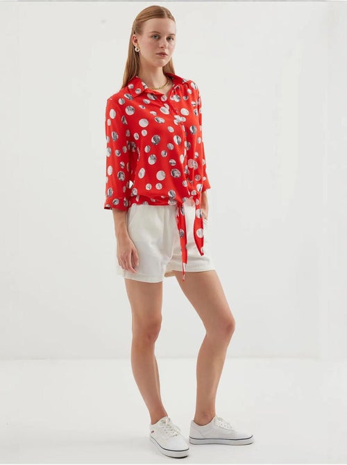 Camisola estampada com atilhos à frente bdart - Kiabi Camisola estampada com atilhos à frente bdart - Kiabi