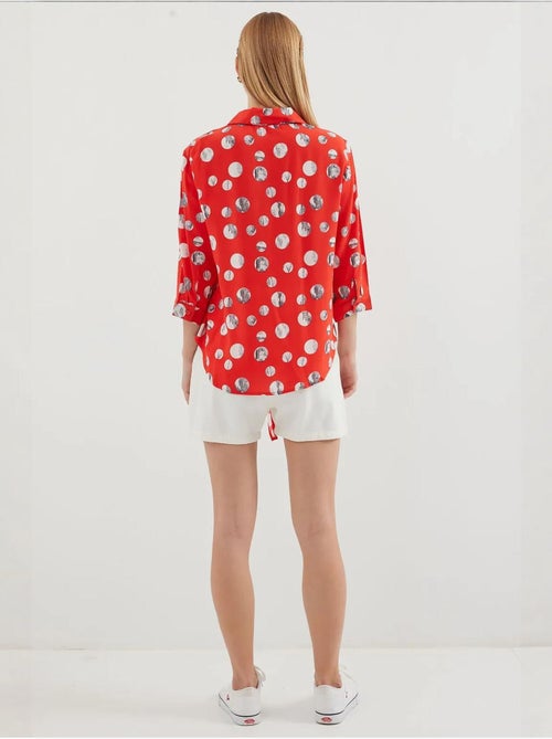 Camisola estampada com atilhos à frente bdart - Kiabi Camisola estampada com atilhos à frente bdart - Kiabi