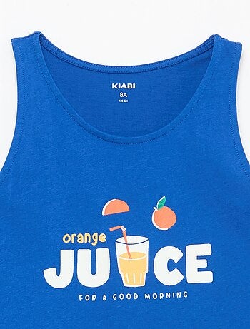 Camisola estampada de gola redonda