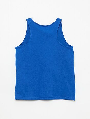 Camisola estampada de gola redonda