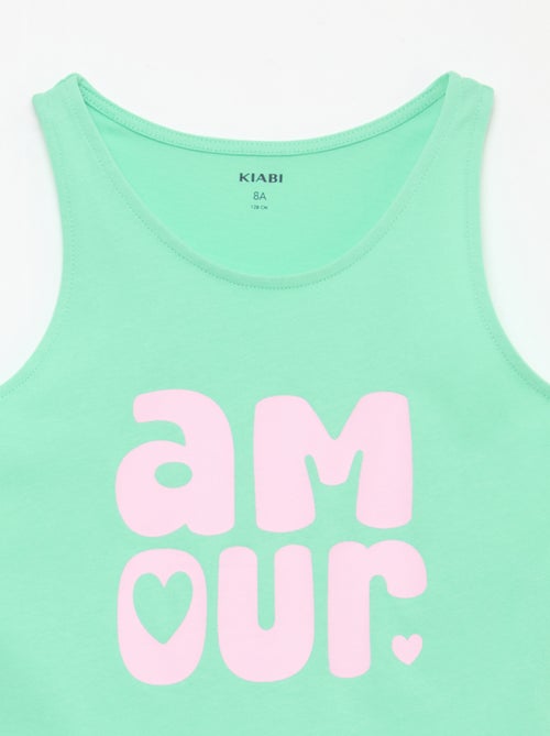 Camisola estampada de gola redonda - Kiabi