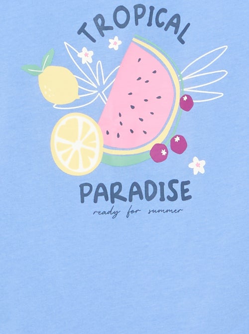 Camisola estampada de gola redonda - Kiabi