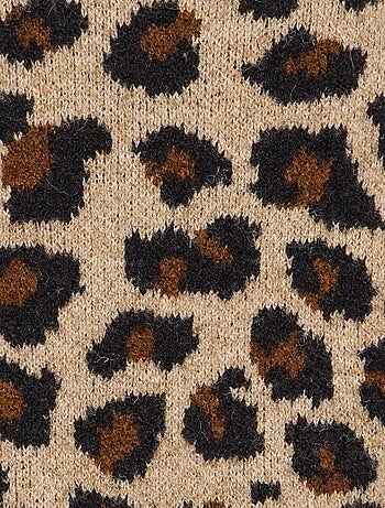 Camisola estampada de leopardo