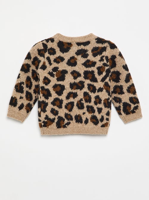 Camisola estampada de leopardo - Kiabi