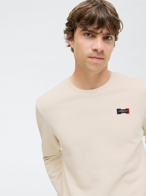 Camisola estampada lisa em algodão 'JJ Rebel' - Kiabi