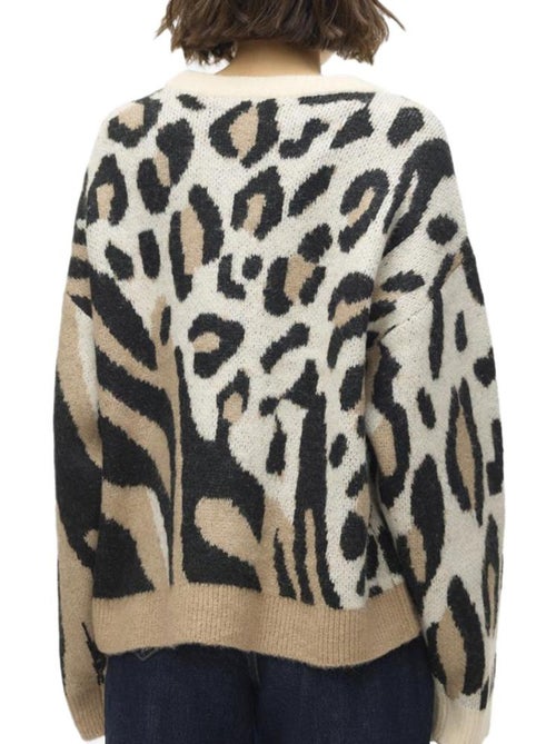 Camisola Estampada Marrom Vero Moda Kai para Mulher - Kiabi