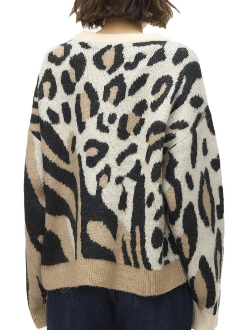 Camisola Estampada Marrom Vero Moda Kai para Mulher Castanho-capuccino - Kiabi