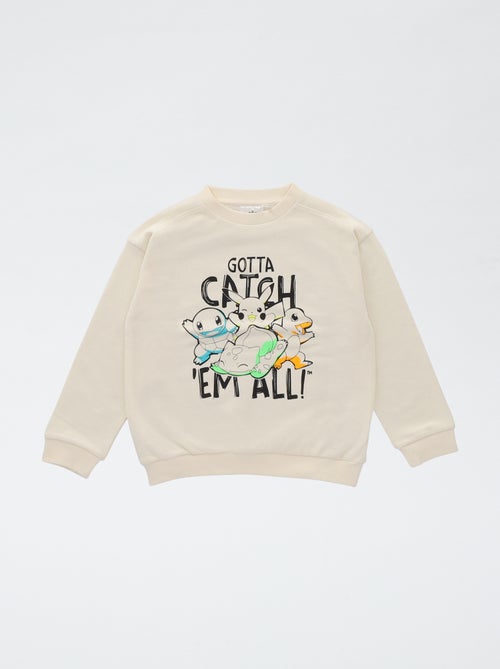 Camisola estampada 'Pokémon' em algodão - Kiabi