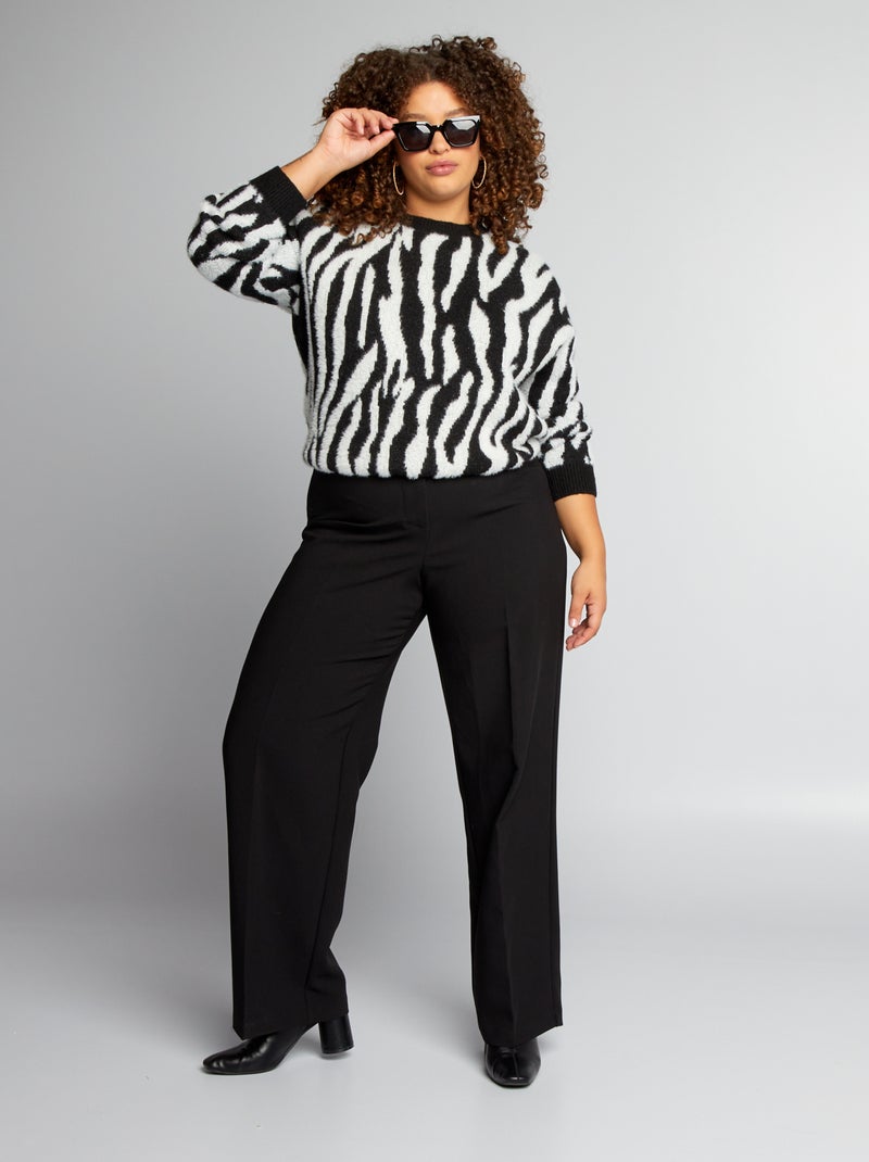Camisola estampada PRETO - Kiabi