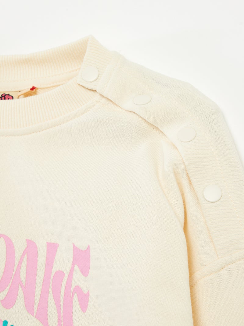 Camisola estampada "Tico e Teco" da "Disney" - coleção fácil de vestir BEGE - Kiabi