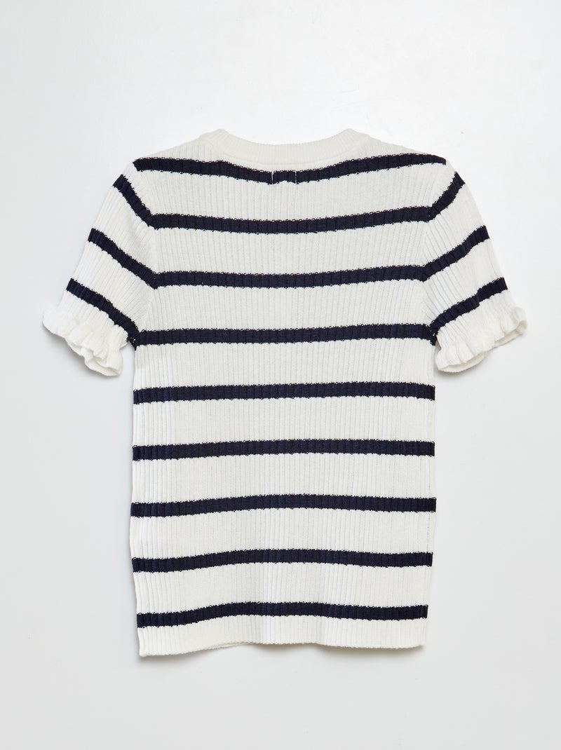 Camisola estilo marinheiro AZUL - Kiabi