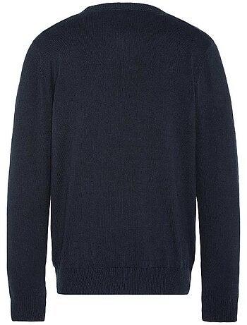 Camisola Fina Básica de Malha Marinho para Homem Schott