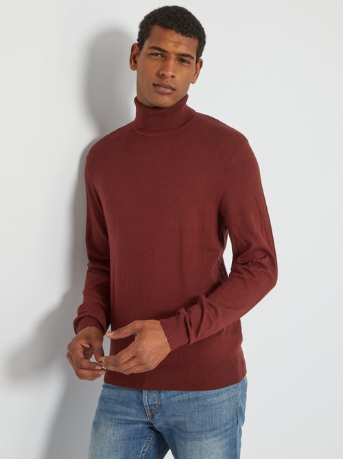 Camisola fina com gola alta - Kiabi