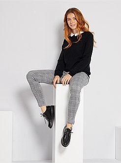 Camisola fina com gola Claudine - Kiabi