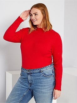 Camisola fina de gola alta - Kiabi