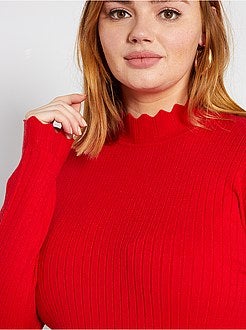 Camisola fina de gola alta - Kiabi