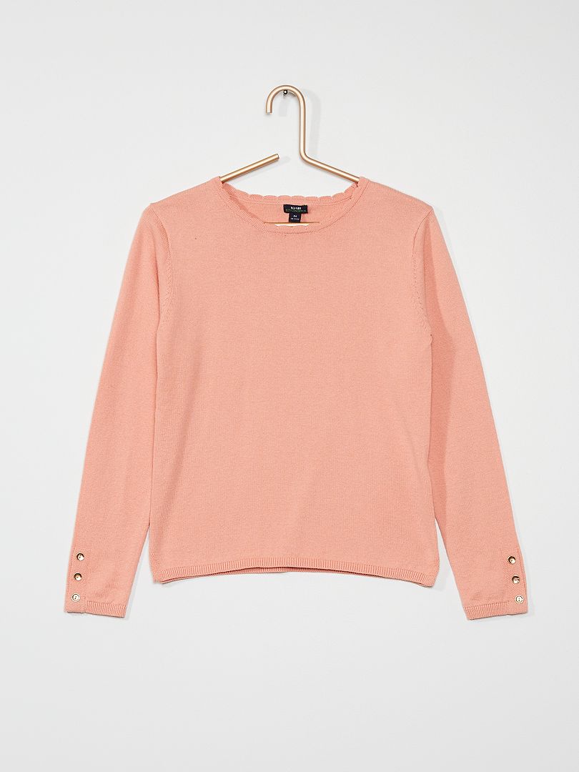Camisola fina em algodão ROSA - Kiabi